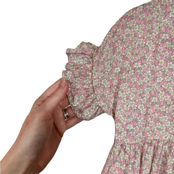 Olivier London Amber Ruffle Button Front Liberty of London Ditsy Floral Dress - Picture 2 of 5